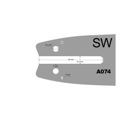 Prowadnica 16 3/8 1.3mm SUGIHARA A074 Stihl