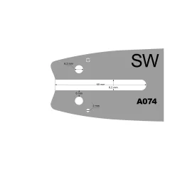 Prowadnica 16 3/8 1.3mm SUGIHARA A074 Stihl