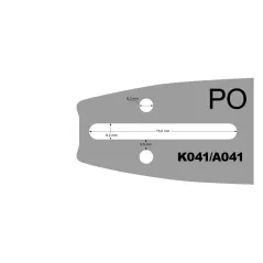Prowadnica 18 .325 1.5mm 72E 11Z Cedrus