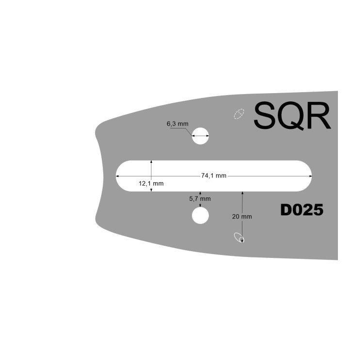 Prowadnica 18 3/8 1.6mm D025 Stihl SARP Prowadnica 18 3/8 1.6mm D025 Stihl SARP