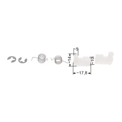 Komplet zabieraków pilarki (2 x zabierak + 2 x sprężyna + 2 x zabezpieczenie) SPS01-45 CS4500 CS5200