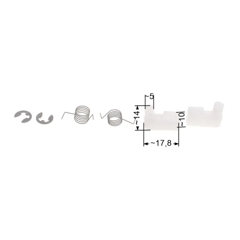 Komplet zabieraków pilarki (2 x zabierak + 2 x sprężyna + 2 x zabezpieczenie) SPS01-45 CS4500 CS5200