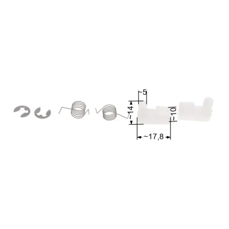 Komplet zabieraków pilarki (2 x zabierak + 2 x sprężyna + 2 x zabezpieczenie) SPS01-45 CS4500 CS5200
