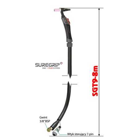 TIG UCHWYT SPAWALNICZY PARKER SUREGRIP SGT9 FLEX PKG X 8m