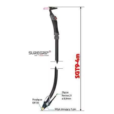 TIG UCHWYT SPAWALNICZY PARKER SUREGRIP SGT9 FLEX PKG X 4m