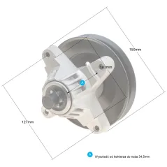 Adapter kosiarki MTD z kołem pasowym