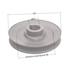 Koło pasowe Ferris sprzęgło IS700 CZĘŚĆ ORYGINALNA