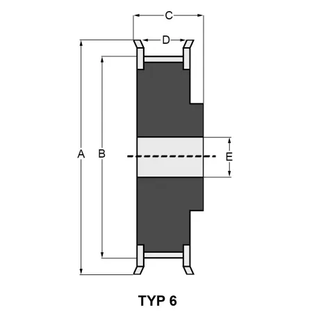 Koło pasowe Castel Garden zębate na adap terze noża TC122TC102 hydro