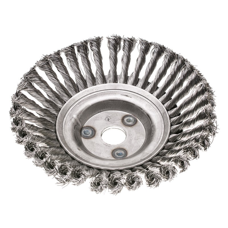 Szczotka do czyszczenia kostki brukowej drut splatany 200x0.50x25.4mm