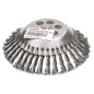 Szczotka do czyszczenia kostki brukowej drut splatany 200x0.50x25.4mm