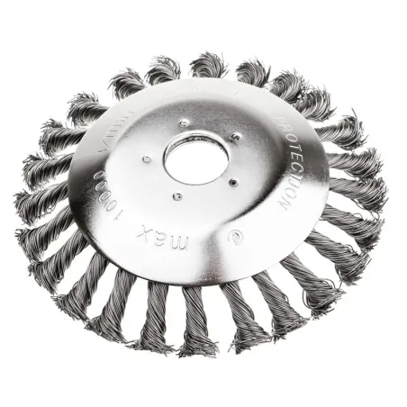 Szczotka do czyszczenia kostki brukowej drut splatany 152x25.4mm