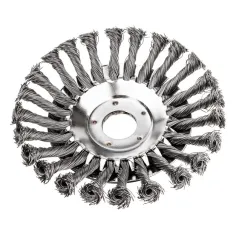 Szczotka do czyszczenia kostki brukowej drut splatany 152x25.4mm