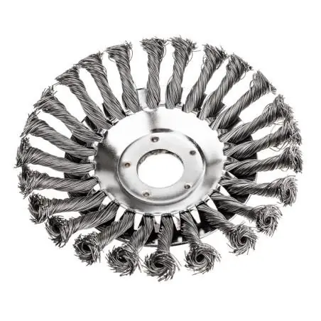 Szczotka do czyszczenia kostki brukowej drut splatany 152x25.4mm