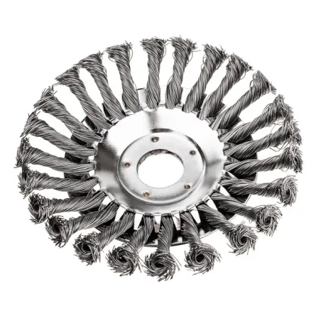 Szczotka do czyszczenia kostki brukowej drut splatany 152x25.4mm