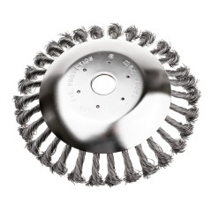 Szczotka do czyszczenia kostki brukowej drut splatany 200x25.4mm