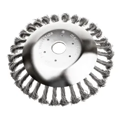 Szczotka do czyszczenia kostki brukowej drut splatany 200x25.4mm