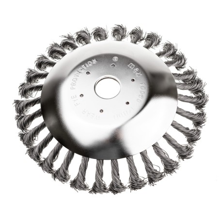 Szczotka do czyszczenia kostki brukowej drut splatany 200x25.4mm