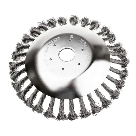 Szczotka do czyszczenia kostki brukowej drut splatany 200x25.4mm