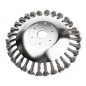 Szczotka do czyszczenia kostki brukowej drut splatany 200x25.4mm