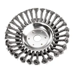 Szczotka do czyszczenia kostki brukowej drut splatany 200x25.4mm