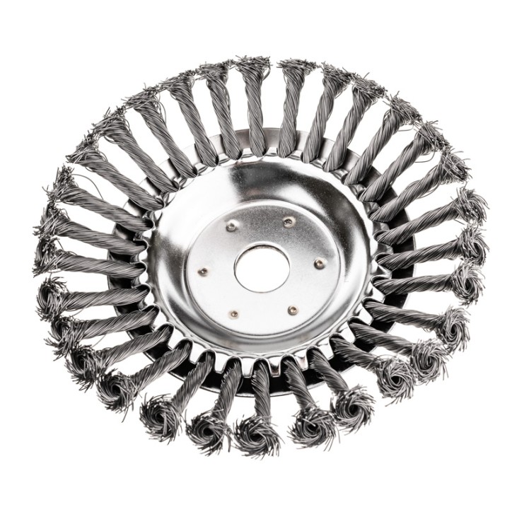 Szczotka do czyszczenia kostki brukowej drut splatany 200x25.4mm Szczotka do czyszczenia kostki brukowej drut splatany 200x25.4mm