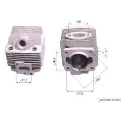 Cylinder NAC CG260 WLBC260-2ZXU 34mm wykaszarki marketowe