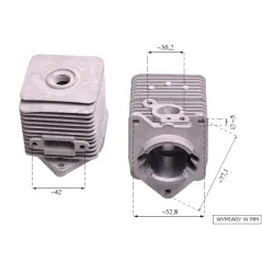 Cylinder NAC 33mm WLBC260 wykaszarki marketowe