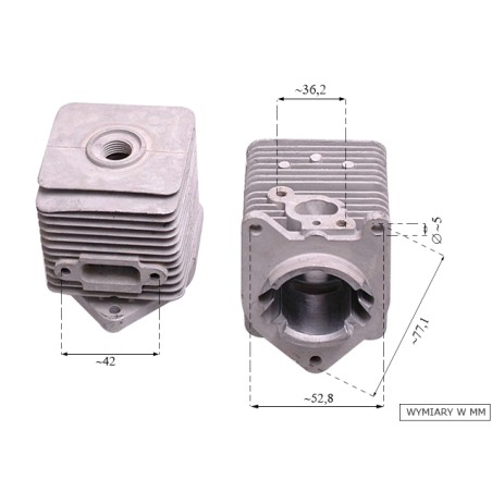 Cylinder NAC 33mm WLBC260 wykaszarki marketowe