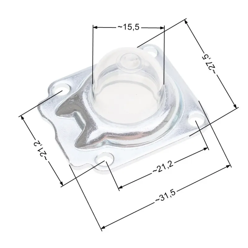 Pompka paliwa NAC primer z blaszką mocującą wykaszarki marketowe