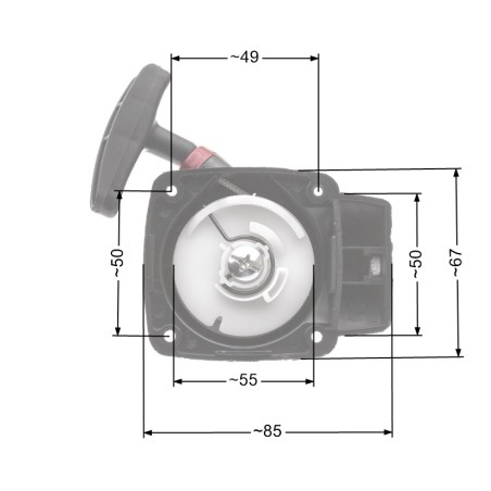 Rozrusznik NAC CG260BWLBC260-2ZXU na drut wykaszarki marketowe