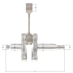 Wał korbowy Kawasaki TJ27