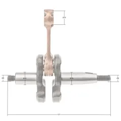 Wał korbowy Kawasaki TJ45E