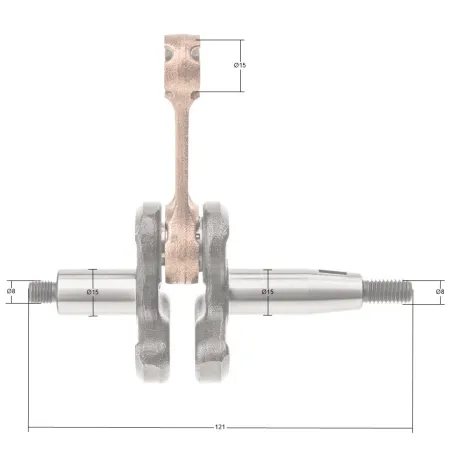 Wał korbowy Kawasaki TJ45E