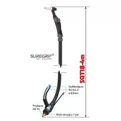 TIG UCHWYT SPAWALNICZY PARKER SUREGRIP SGT18 FLEX PKG X 4m