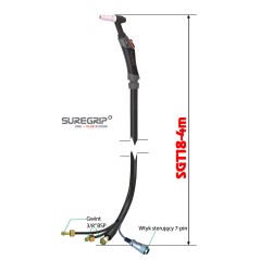 TIG UCHWYT SPAWALNICZY PARKER SUREGRIP SGT18 FLEX PKG X 4m