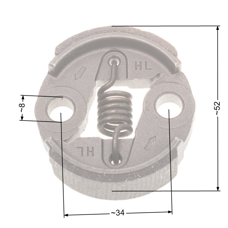 Sprzęgło NAC 49mm małe metalowe wykaszarki marketowe