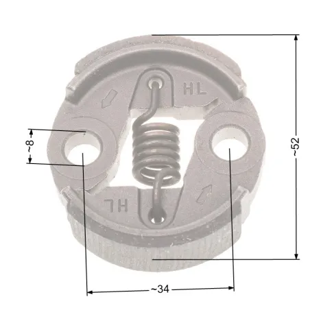 Sprzęgło NAC 49mm małe metalowe wykaszarki marketowe