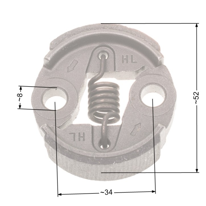 Sprzęgło NAC 49mm małe metalowe wykaszarki marketowe Sprzęgło NAC 49mm małe metalowe wykaszarki marketowe