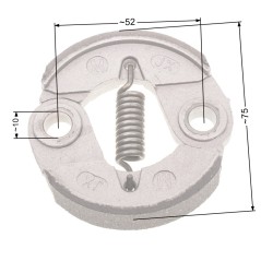 Sprzęgło NAC 75mm duże aluminiowe wykaszarki marketowe