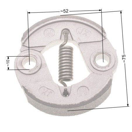 Sprzęgło NAC 75mm duże aluminiowe wykaszarki marketowe