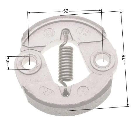 Sprzęgło NAC 75mm duże aluminiowe wykaszarki marketowe