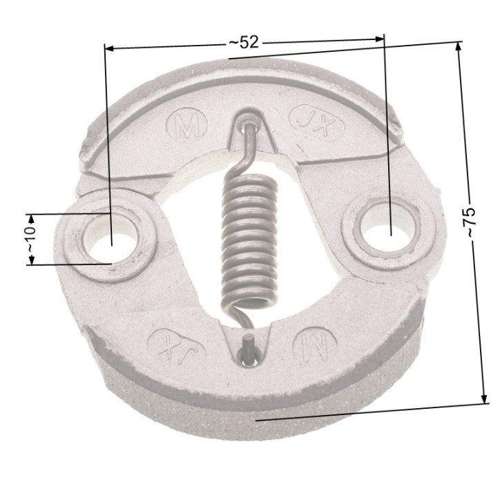 Sprzęgło NAC 75mm duże aluminiowe wykaszarki marketowe Sprzęgło NAC 75mm duże aluminiowe wykaszarki marketowe