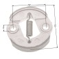 Sprzęgło NAC 75mm duże aluminiowe wykaszarki marketowe Sprzęgło NAC 75mm duże aluminiowe wykaszarki marketowe