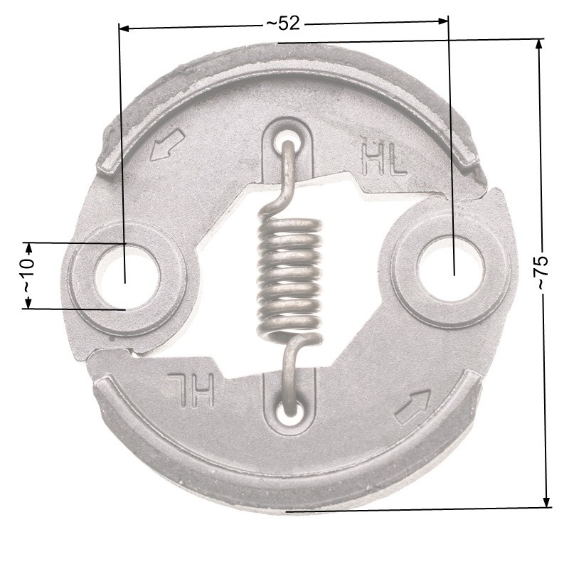 Sprzęgło NAC 75mm duże metalowe wykaszarki marketowe