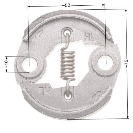Sprzęgło NAC 75mm duże metalowe wykaszarki marketowe