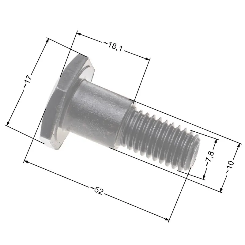 Śruby sprzęgła NAC kpl. z podkładkami (2 x śruba + 4 x podkładka) wykaszarki marketowe