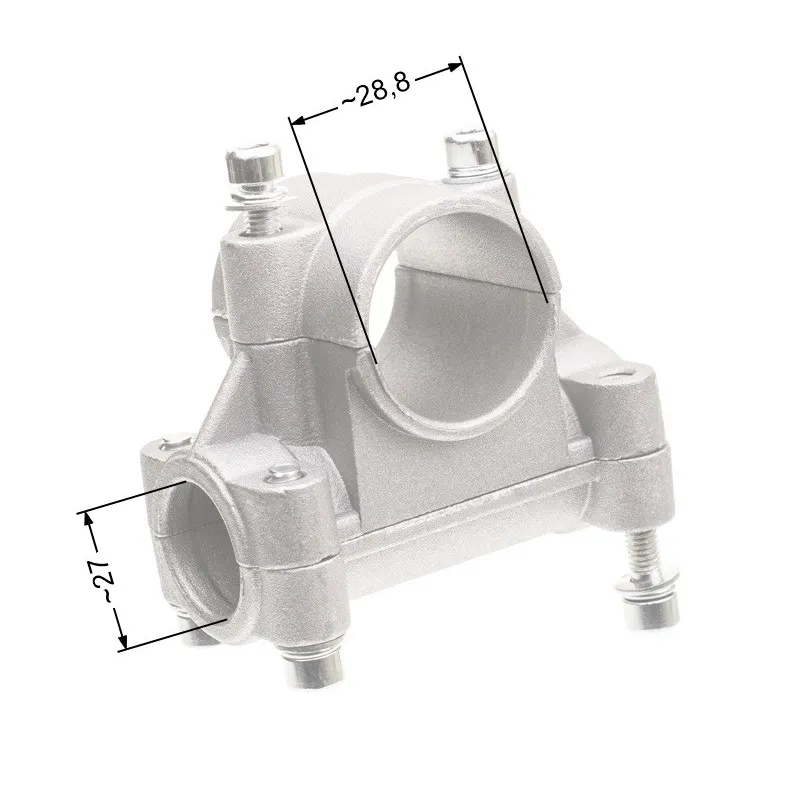 Mocowanie uchwytu sterującego NAC 28mm wykaszarki marketowe Mocowanie uchwytu sterującego NAC 28mm wykaszarki marketowe