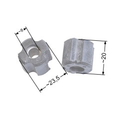 Tuleja wałka napędu 26 mm / 8 mm CGWLBCBCSPS wykaszarki marketowe