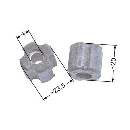 Tuleja wałka napędu 26 mm / 8 mm CGWLBCBCSPS wykaszarki marketowe