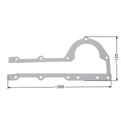 Uszczelka przekładni zamiatarki KCB25-F SWP80-196-K